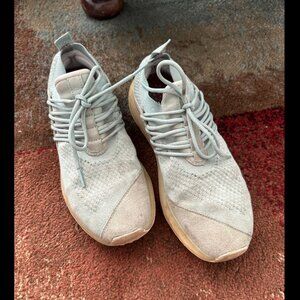 Lane Eight light blue trainers